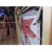 Original Porcelain Mobilgas Shield Sign w/Neon  52 IN W x 54 IN H 